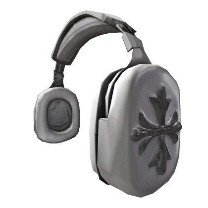 y2k Chrome Headphones 