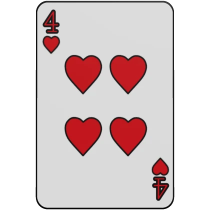 Card 4 Of Hearts ♥️