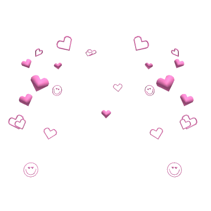 Preppy Pink Smile Heart Confetti