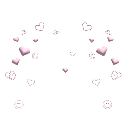 Preppy Light Pink Smile Heart Confetti