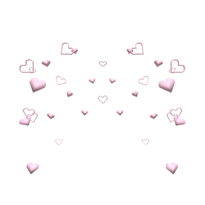 Light Pink Heart Confetti Aura