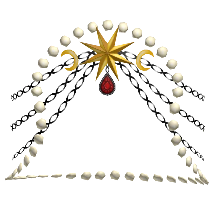 Red Gem Celestial Moon Headdress