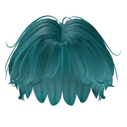 teal blue wispy male anime boy hair