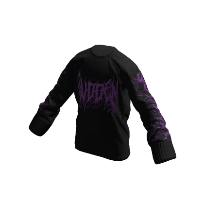Black & Purple SVDDEN Sweater