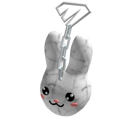 Bunny Keychain - White