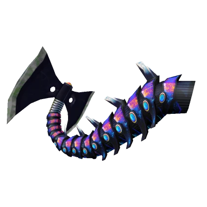 Iridescent Rainbow Mech Cyberpunk Tail