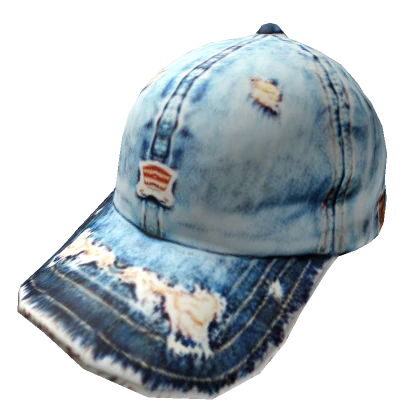 Y2K Ripped Denim Cap