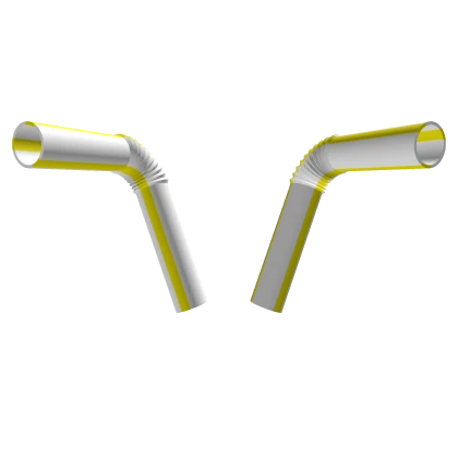 Double Bendy Straw Horn [Yellow]