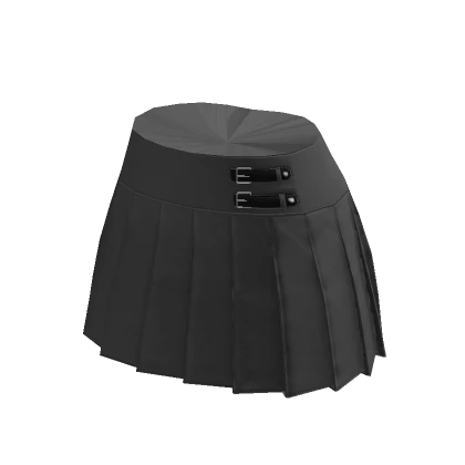 ☆ grey high waist pleated skirt