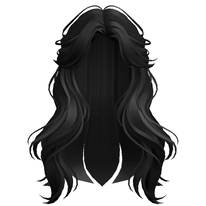 Black Half-Up Wavy Hair