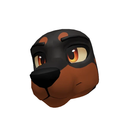 Black Doberman Head