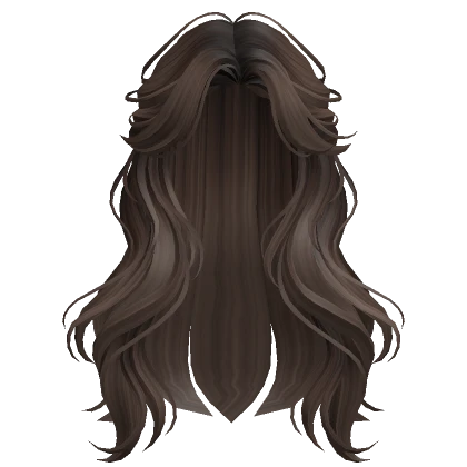 Brown Half-Up Wavy Hair