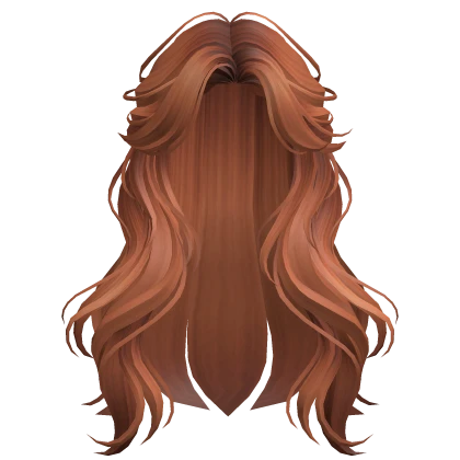 Ginger Half-Up Wavy Hair