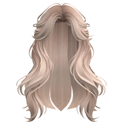 Platinum Blonde Half-Up Wavy Hair