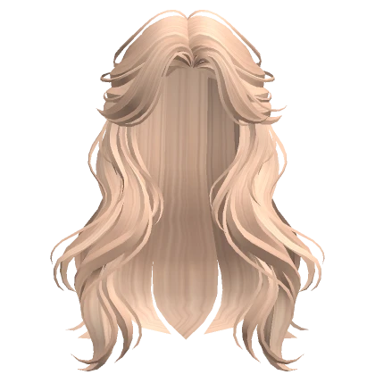 Blonde Half-Up Wavy Hair