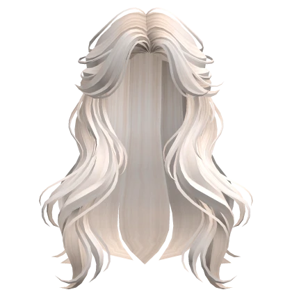 Beige Half-Up Wavy Hair