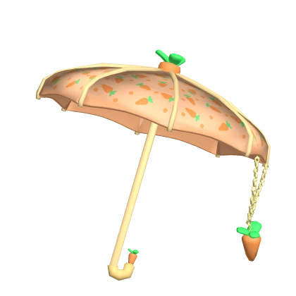 Easter Carrot Polkadot Parasol Umbrella