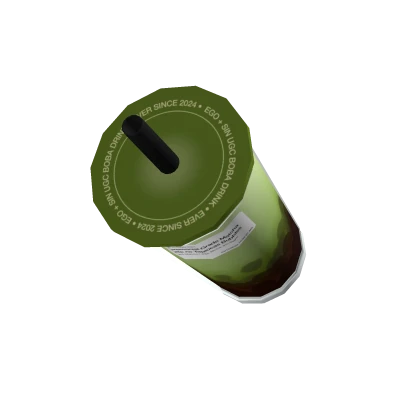 Holdable Boba Bubble Tea - Green Tea Matcha 
