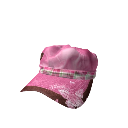 Butterfly Velour Cap | Rose Pink