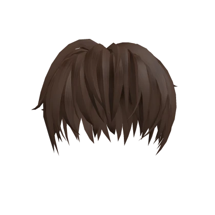 Brown Messy Short Hair