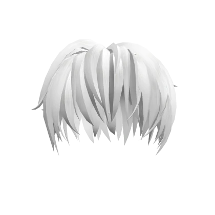 White Messy Short Hair