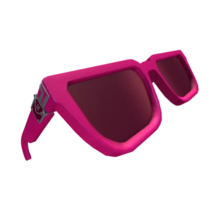 Silver SG Raised Sunglasses in Hot Pink