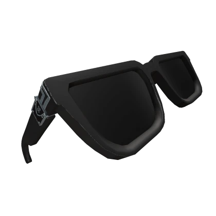 Silver SG Raised Sunglasses in Black