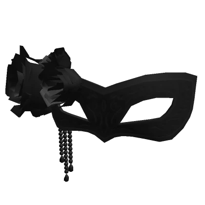 Black Rose Masquerade Mask