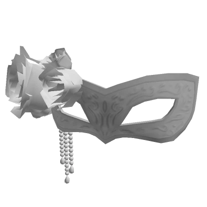 White Rose Masquerade Mask