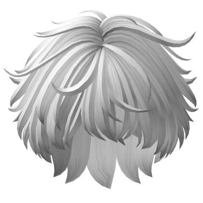 Messy Anime White Hair