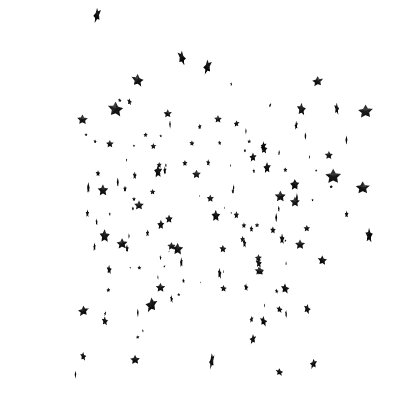 Star Confetti Aura in Black
