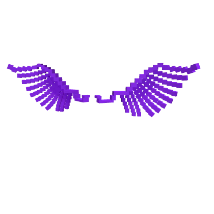 Purple 8-Bit Wings