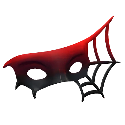 Red & Black Spider Masquerade Mask