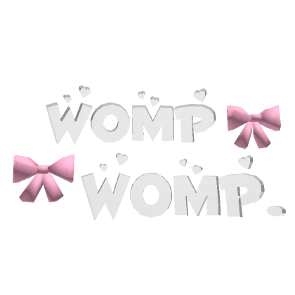 ♡ womp womp. text (white/pink) ♡