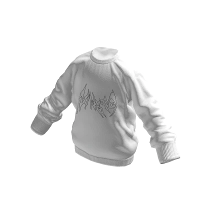 White Goth NINET9 Sweater