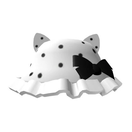 ♡ ruffled kitty bucket hat grey