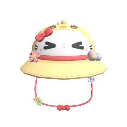 Kawaii Easter Kitty Chick Bucket Hat