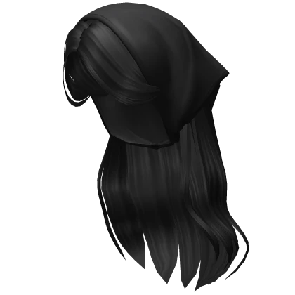 Soft Flowy Cottage Girl Hair (Black)
