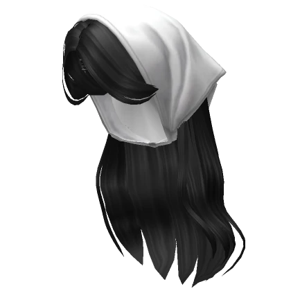 Soft Flowy Cottage Girl Hair (Black)