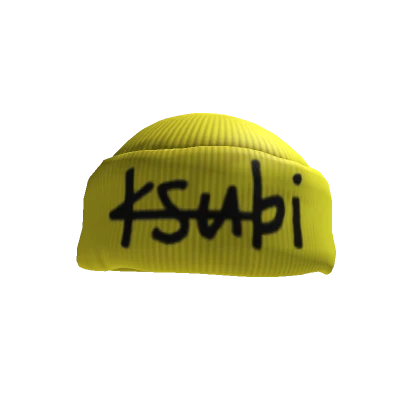 Yellow Thunder Ksubi Designer Beanie