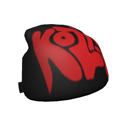 Black & Red Kozy Trendy Y2K Beanie 