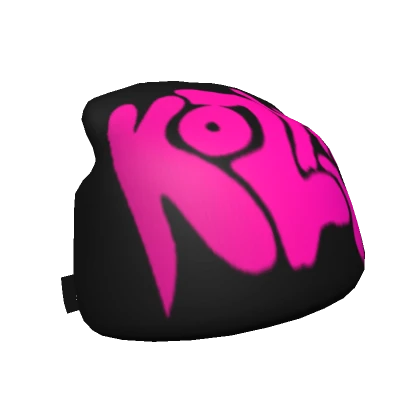 Black & Pink Kozy Trendy Y2K Beanie 