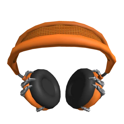 Orange Y2k Headphones