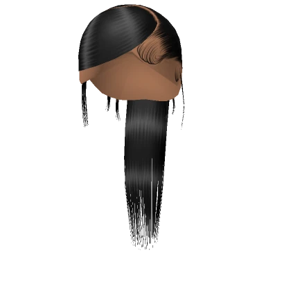 𝓖 Black Sleek Swoop Ponytail Weave