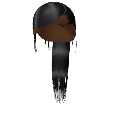 𝓖 Black Sleek Swoop Ponytail Weave