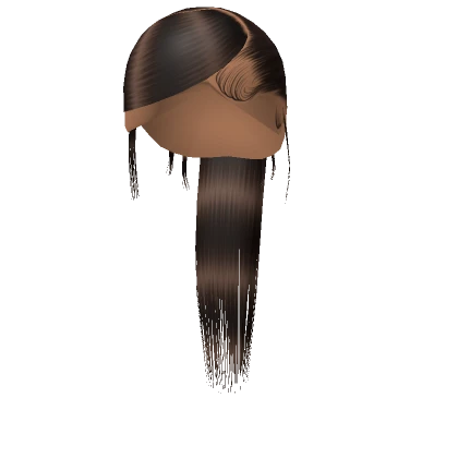 𝓖 Brown Sleek Swoop Ponytail Weave