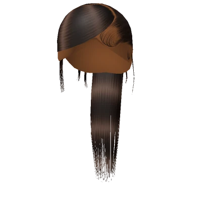 𝓖 Brown Sleek Swoop Ponytail Weave