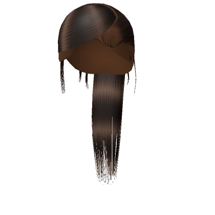 𝓖 Brown Sleek Swoop Ponytail Weave