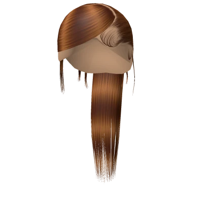 𝓖 Caramel Sleek Swoop Ponytail Weave