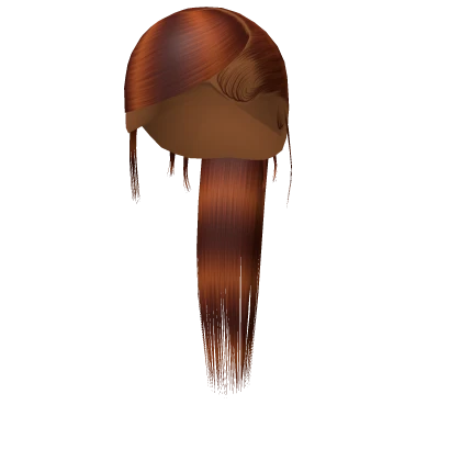 𝓖 Auburn Sleek Swoop Ponytail Weave